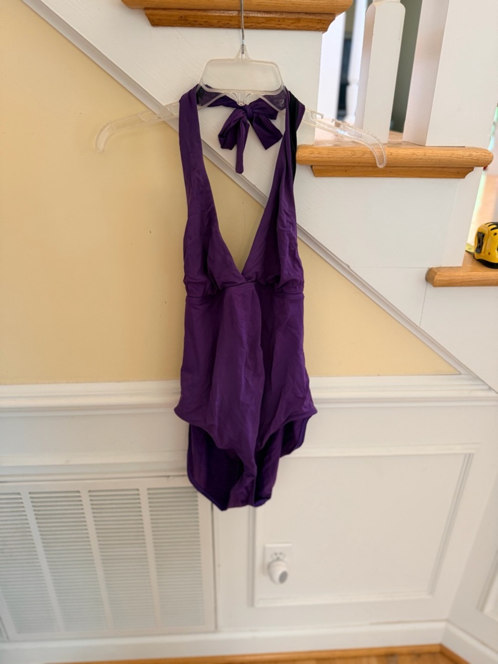 Ladies Size 12 Purple Halter One-Piece Swimsuit SEXY GUC